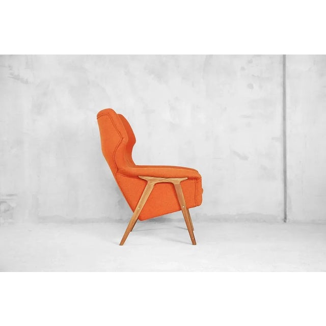 Bruksbo Mid-Century Elm Wing Master Chair by Thorbjörn Afdal for Bruksbo, 1960s For Sale - Image 4 of 18