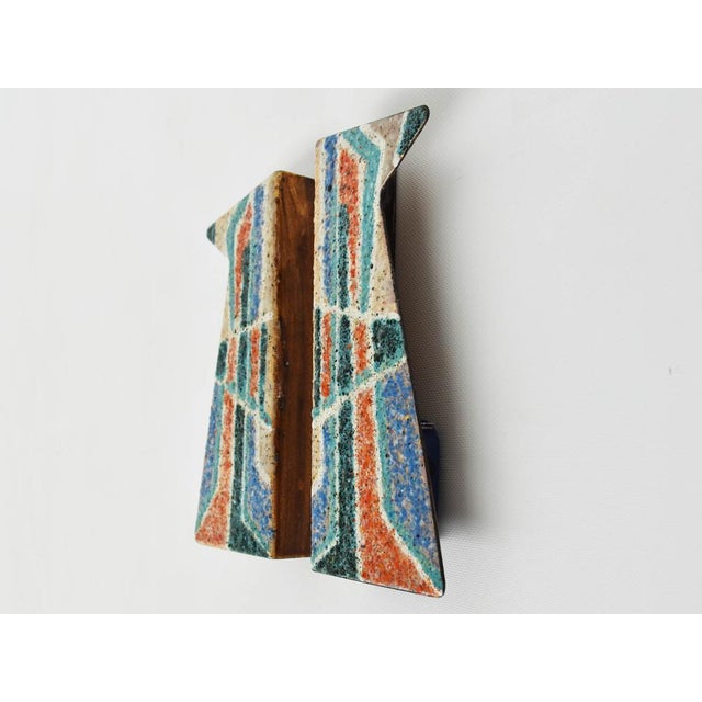 Multicolored Enameled Torino Metal Handles by Paolo De Poli, Italy, 1950, Set of 2, in Flawless conditions. Designed 1950...