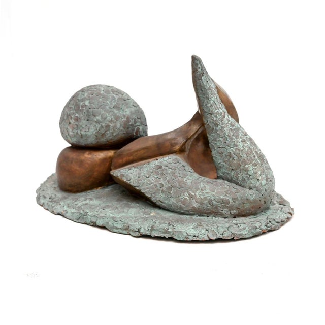 Mid-Century Modern Vintage Abstract Female Form Sculpture by A. Altmann For Sale - Image 3 of 7