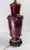 We are selling this pretty Chinese style Flambe purple-red vase mounted as lamp. The lamp appears to probably be French or...