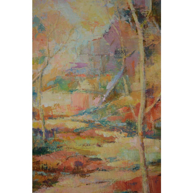 Alfonso Pragliola, Riverberi al Tramonto Landscape, Mixed Media on Canvas, 2019 For Sale - Image 4 of 9