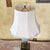 Vintage Crackle Glaze Ceramic Table Lamp on Antiqued Brass Base, Transitional Style For Sale In Washington DC - Image 6 of 18