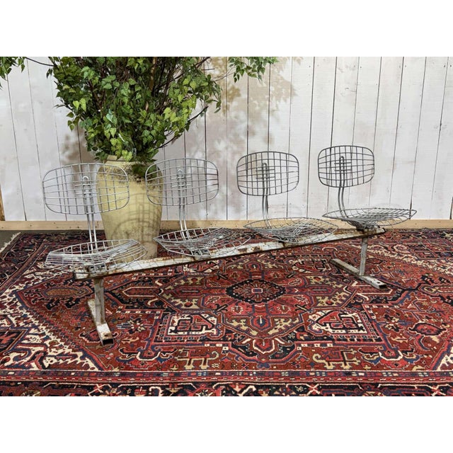 Trellis Series Four-Seater Bench by Michel Cadestin for Beaubourg, 1970s For Sale - Image 4 of 18