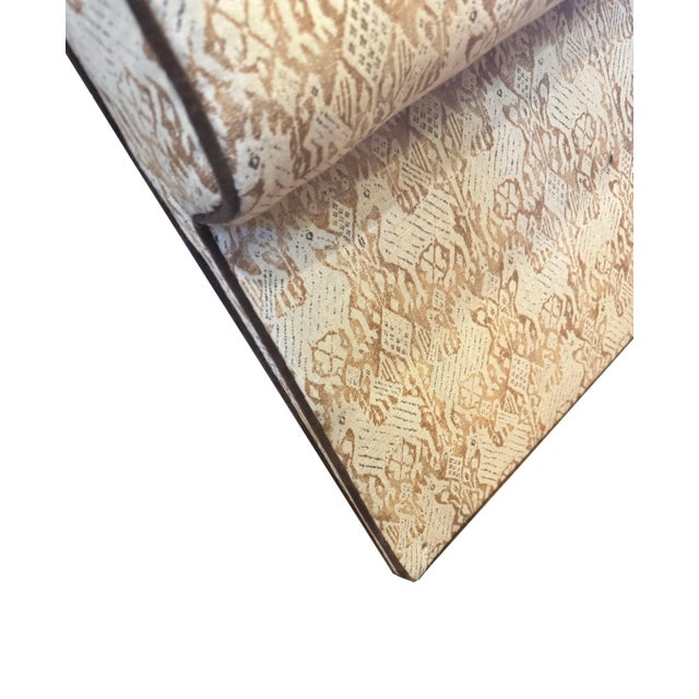 Queen Headboard With Rose Tarlow Patterned Linen Fabric For Sale In Phoenix - Image 6 of 6