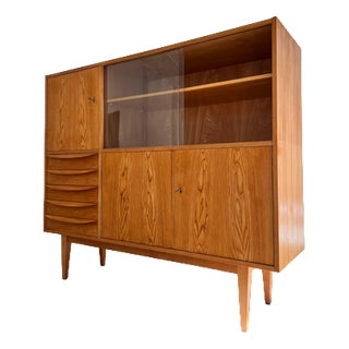 Highboard in Ash by Franz Ehrlich for Hellerau, 1959 For Sale