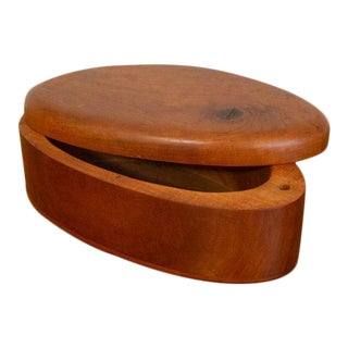Studio Craft Wood Box by Steven Spiro Modernist Vintage Design For Sale