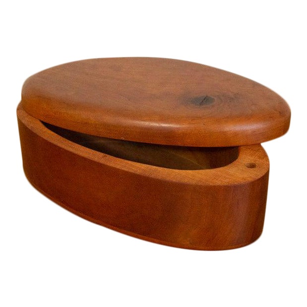 Studio Craft Wood Box by Steven Spiro Modernist Vintage Design For Sale