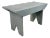 1950s Vintage Folk Art Americana Arts & Crafts Painted Pine Bench. For Sale
