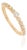 Bezel Set Center Diamond Anniversary Band in 14k Yellow Gold Size 5 For Sale