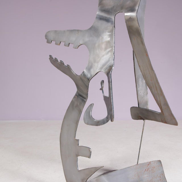 Guido Hafner, Mensch Mit Mensch (Human with Human), 1990s, Metal For Sale - Image 13 of 16
