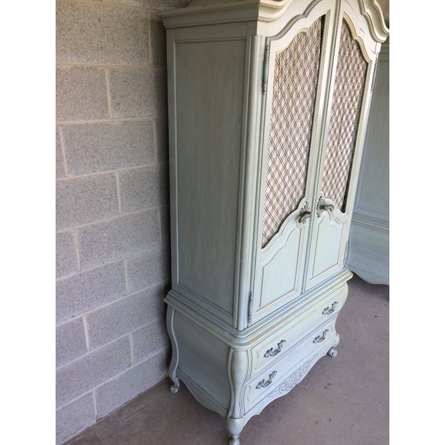 Hickory White French Provincial Armoire Chairish