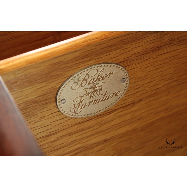 Brown Baker Furniture Chippendale Style Mahogany Dresser For Sale - Image 8 of 12