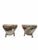 Vintage African Tribal Cowhide Drum Side Tables - Set of 2 A unique pair of African handcrafted drum-form tables or...