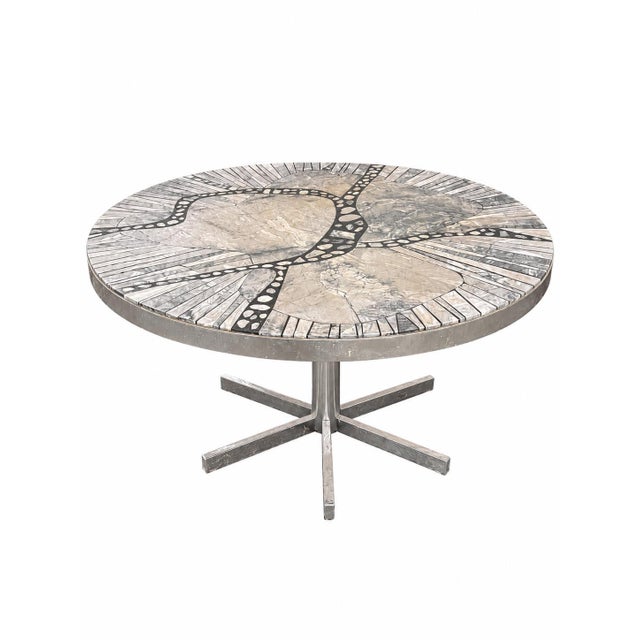 A design by the German artist Heinz Lilienthal, known for his visual art. Created in the 1960s, this coffee table features...