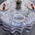 Bring the timeless charm of the French countryside to your dining space with this pristine, brand-new French Jacquard...