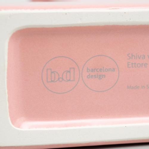 Pink Ceramic Shiva Flower Vase by Ettore Sottsass for BD Barcelona, 2015 For Sale - Image 15 of 16