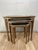 French 1960s Italian Florentine Silver-Gilt Wood Nesting Tables, Set of 3 For Sale - Image 3 of 12