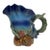 Vintage French Style Majolica Shell Pitcher Marked 7847 For Sale
