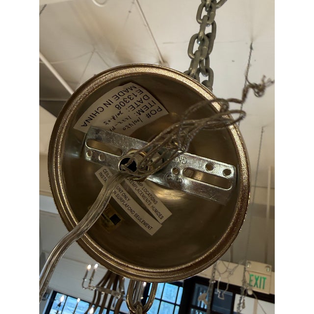 Hudson Valley Lighting Roundout Nine-Light Chandelier For Sale - Image 12 of 12