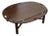 Late 20th Century Mahogany-Tone Butler Tray Coffee Table For Sale