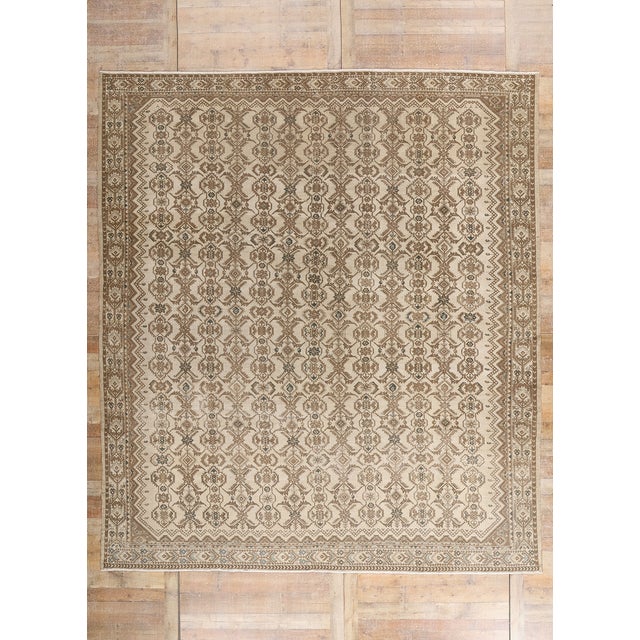 Antique Persian Malayer Rug, 10'09 X 12'02 For Sale - Image 10 of 10