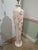 1980 Lily Floral Sculpture Plaster Pink Floor Lamp