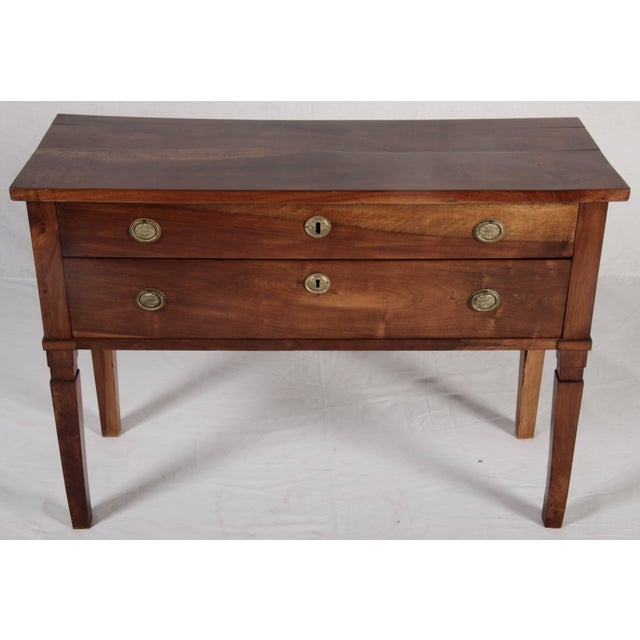 Wood Antique Biedermeier Chest of Drawers in Walnut, 1815 For Sale - Image 7 of 18