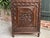 Antique French Carved Chestnut Cabinet Bonnetiere Armoire Breton Brittany Bookcase For Sale In Dallas - Image 6 of 12