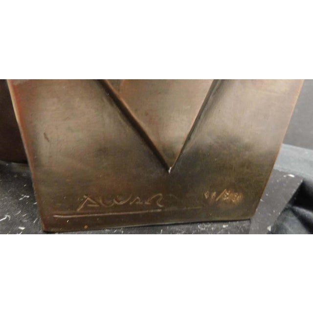 Sunol Alvar "Mujer Sentada" Bronze Sculpture With Granite Base Signed For Sale - Image 10 of 12