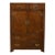 Vintage Drexel Heritage Campaign-Style Armoire Cabinet With Brass Accents For Sale