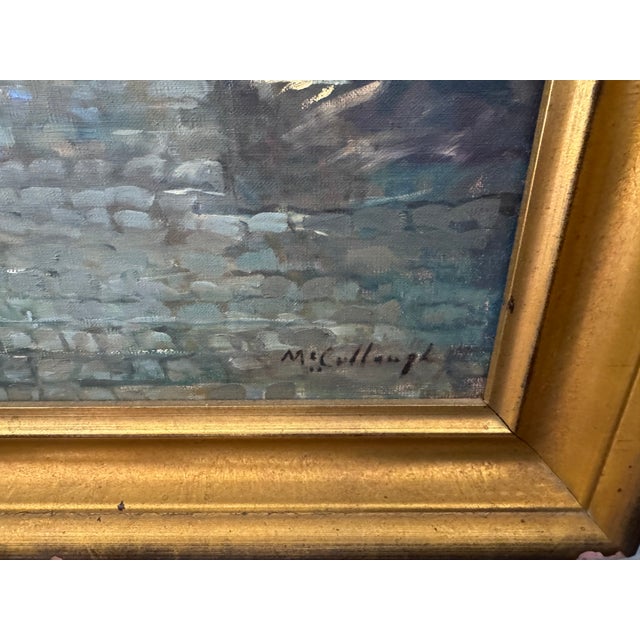 Beautiful, investment-grade original oil on canvas by celebrated American realist William Watson "Bill" McCullough....