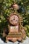 Gold 19th Century French Gilt Mantel Clock With Red Sevres Style Porcelain For Sale - Image 8 of 16