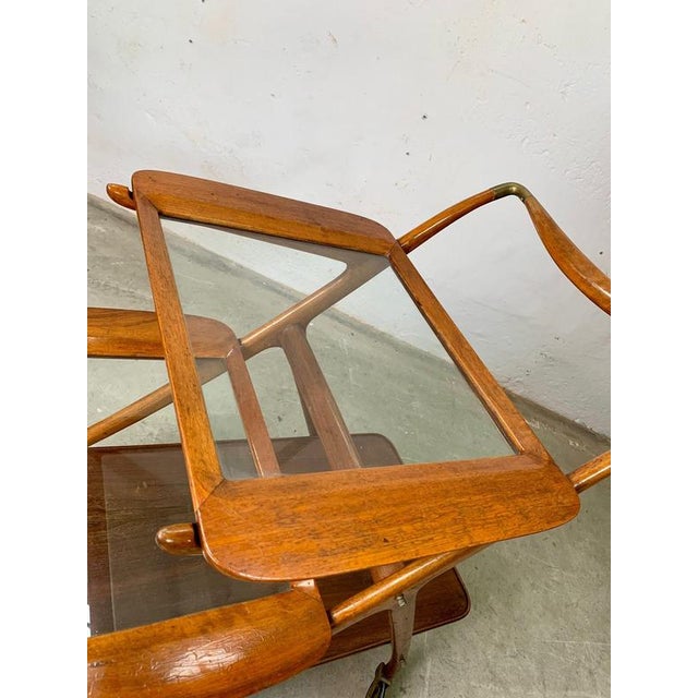 Wooden Service Trolley by Ico Parisi, 1950s For Sale - Image 9 of 14