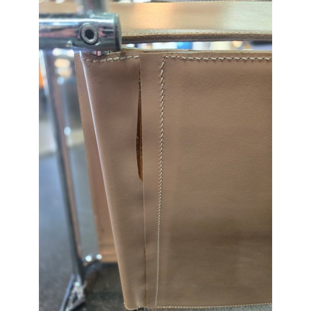 Marcel Breuer for Knoll Steel and Leather Wassily Lounge Chairs - Pair For Sale - Image 9 of 10