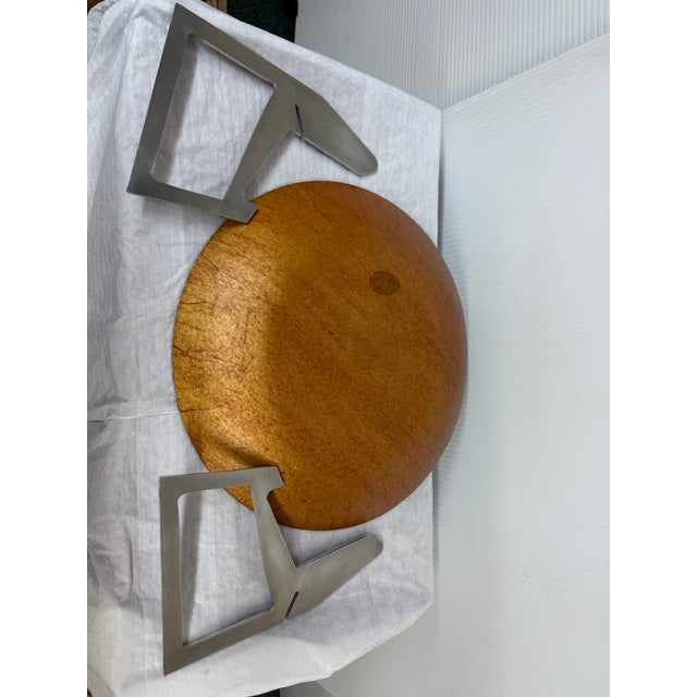 Hand Blown Glass Plate of Medieval Scenes + Stand For Sale In San Francisco - Image 6 of 12