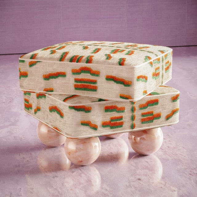 White Madonna Stool by Malabar For Sale - Image 8 of 12