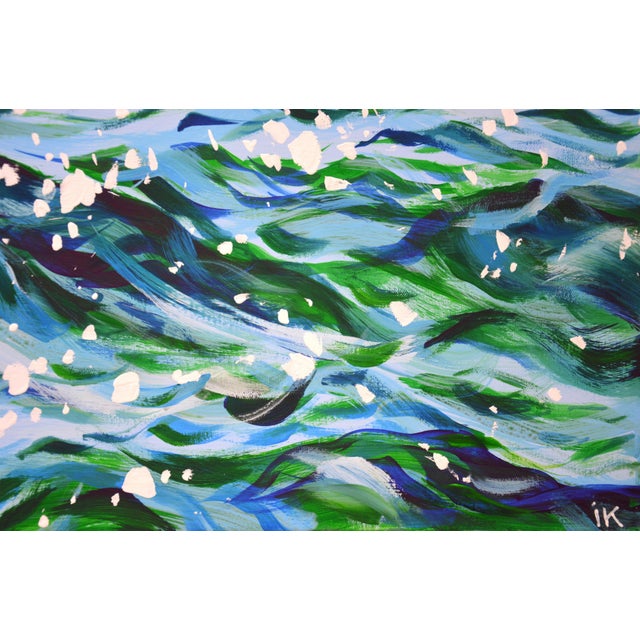 Glare on the Water 10. Original Modern Hand Painting For Sale - Image 6 of 11