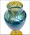 Antique Art Nouveau Favrile King Tut Pattern Glass Vase-Signed For Sale - Image 4 of 7
