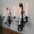 1960 Spanish Revival Three-Arm Wrought Iron Candle Sconces, Pair For Sale - Image 9 of 14