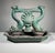 19th Century Dolphin Form Cast Iron Boot Scrape in Verdigris For Sale - Image 4 of 7
