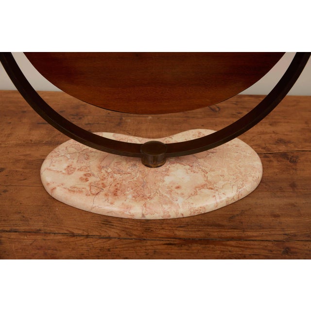 Antique Italian Table Mirror With Marble Base For Sale - Image 10 of 11