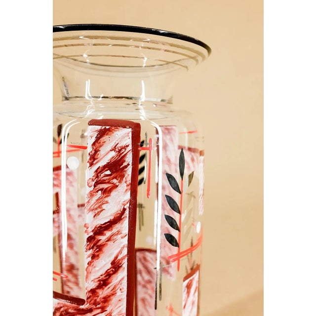 Art Deco Glass Vase, 1920s For Sale - Image 4 of 9