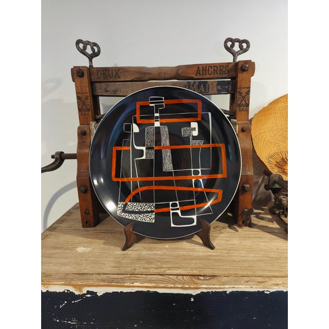 Karolina Decorative Plate in Porcelain, 1960s For Sale - Image 10 of 10