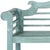 Morrison Outdoor Bench in Beach House Blue For Sale - Image 4 of 5