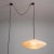 Mid-Century Modern Roswell Pendant Swag Light - Handcrafted Shinpuru-Sa Linen-Cotton Shade For Sale - Image 3 of 11