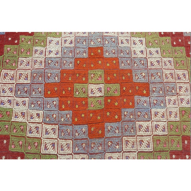 Vintage Fethiye Flat Weave Rug For Sale - Image 6 of 10