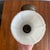 Antique Industrial Brass Wall Sconce With Frosted Glass Shade For Sale - Image 12 of 13