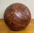 Wood Vintage Large Basket Weave Leather Clad Wood Decorative Ball Sphere Orb For Sale - Image 7 of 12
