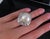 Title: Rare 18mm South Seas Pearl & 3.63ct Diamond Platinum Ring, 32gr Size 5.75 Age/Markings: Estate, weights marked...