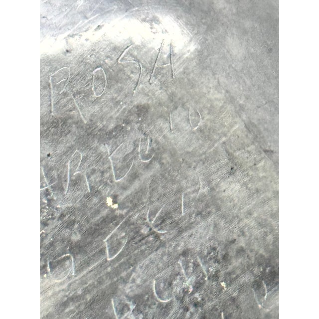 Doña Rosa Oaxaca Barro Negro Gourd-Shaped Vase - 5.38" H X 5" Diam. For Sale - Image 11 of 13